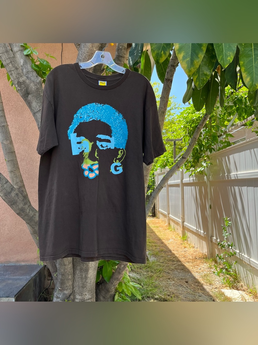 Golf Wang Rare Flower Boy Brown Graphic T-shirt.